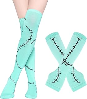 Halloween Women's Cosplay Costume with Sleeves and Thigh Socks