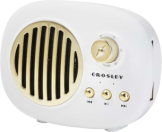 Portable White Bluetooth Speaker
