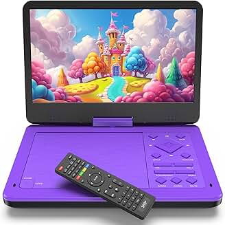 Portable DVD Player with 10.1" HD Screen and Remote