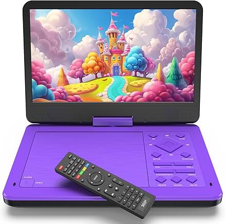 Portable DVD Player with 10.1" HD Screen and Remote