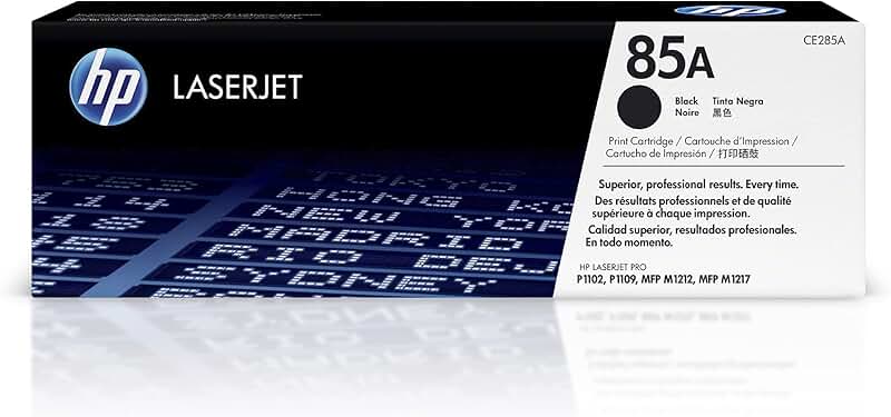 Black toner cartridge for laser printers
