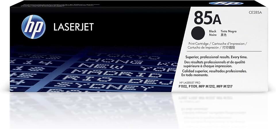 Black toner cartridge for laser printers