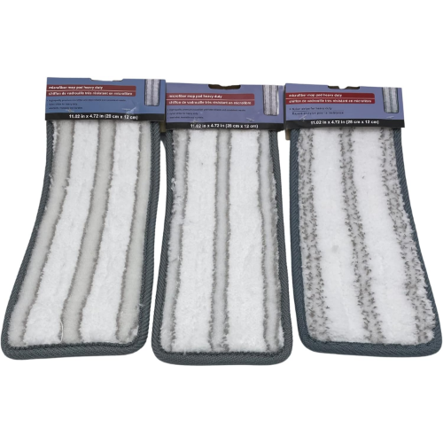 MODAIO-Microfiber Mop Pad Heavy Duty (11.02 in x 4.72 in) - 3-Pack