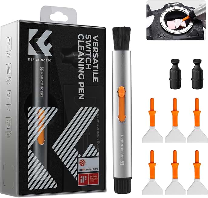 Versatile Lens Cleaning Pen with Tips and Swabs