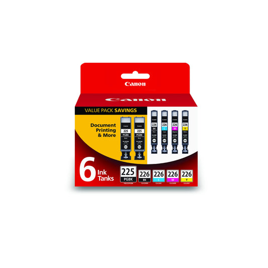 Pgi-225/Cli-226 Ink Cartrigdes (Black/Color) in Retail Packaging