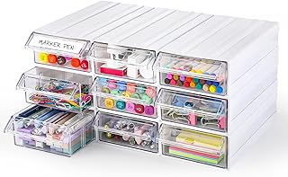 Nine-Piece Stacking Drawer Organizer with Dividers