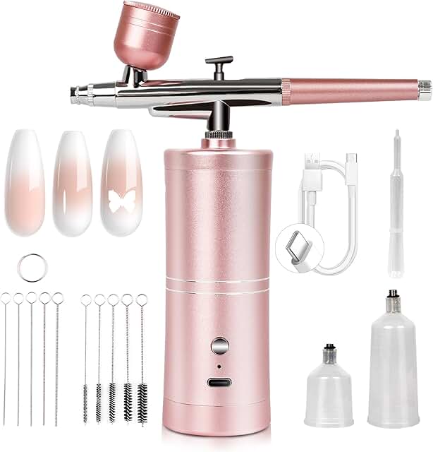 Salon-Grade Airbrush Kit for Nail Art at Home