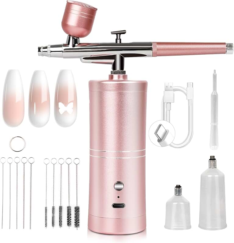 Salon-Grade Airbrush Kit for Nail Art at Home