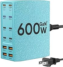 600W 12-Port USB-C Charging Station with Dual 100W PD