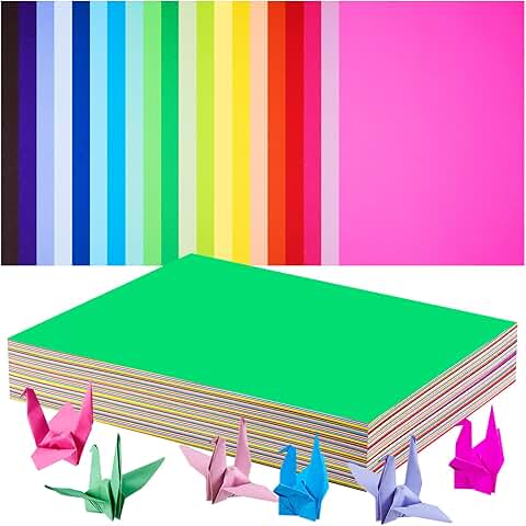 200 Sheets Assorted Color Construction Paper, 9x12 Inches