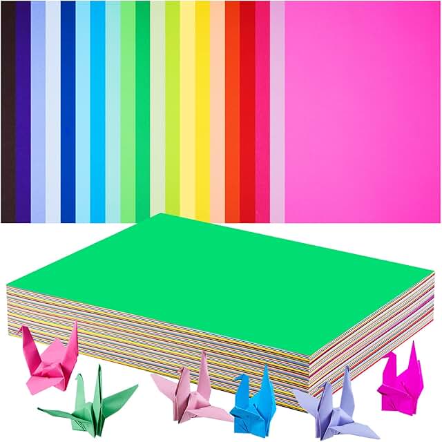 200 Sheets Assorted Color Construction Paper, 9x12 Inches