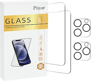 2 Pack Clear Screen and Camera Protectors for iPhone 16 Pro Max