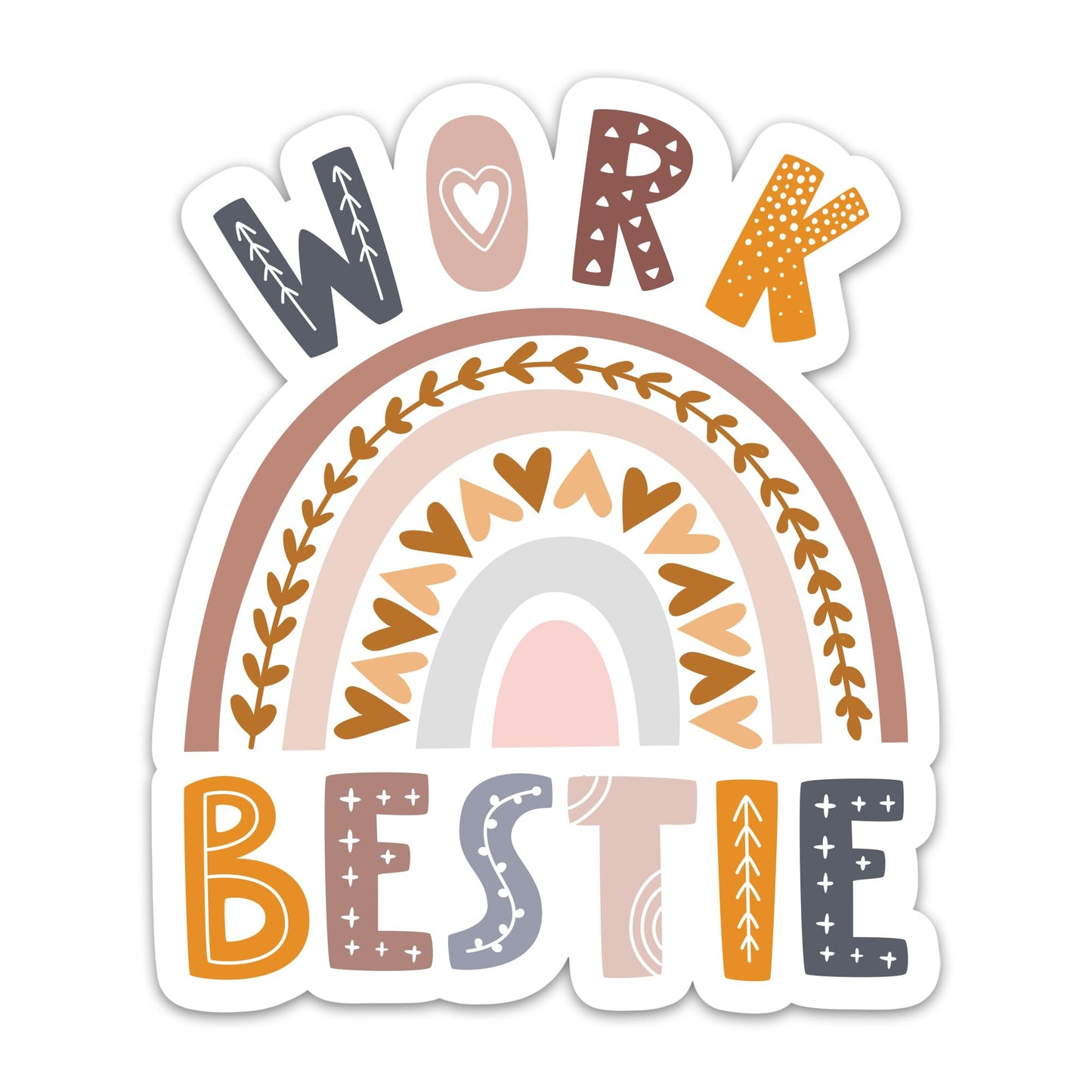 Set of three motivational coworker stickers, waterproof vinyl