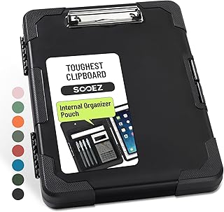 Heavy Duty Clipboard with Storage and Pen Pouch