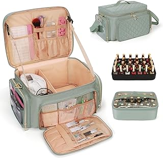 Green Nail Polish and Lamp Storage Case