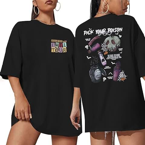 Villains Evil Tour Women's Halloween Short Sleeve Shirt