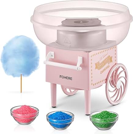Cotton Candy Machine for Kids with Cones and Scoop