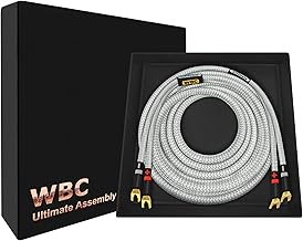 Premium 3-Foot 8 AWG OFC Speaker Cable with Spade Plugs