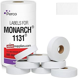 White Pricing Labels for Price Gun, 20,000 Labels
