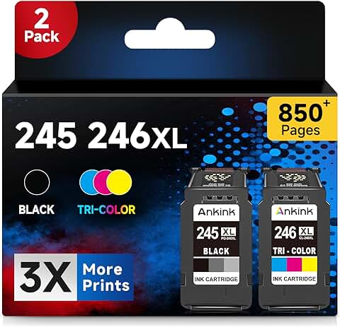 Black ink cartridge replacement for compatible printers