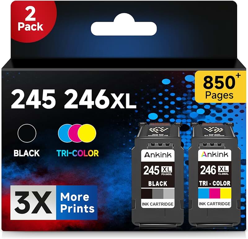 Black ink cartridge replacement for compatible printers