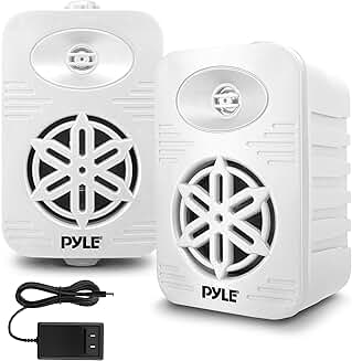 Outdoor 4-inch Waterproof Bluetooth Speakers, 2-Pack