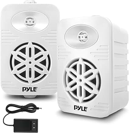 Outdoor 4-inch Waterproof Bluetooth Speakers, 2-Pack