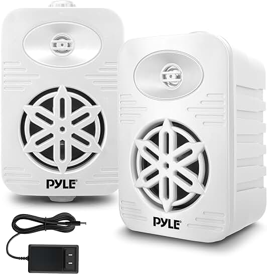 Outdoor 4-inch Waterproof Bluetooth Speakers, 2-Pack