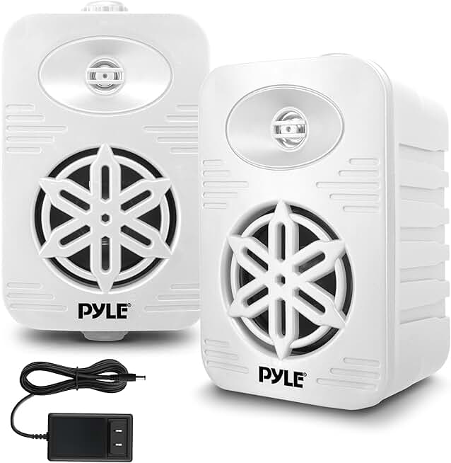 Outdoor 4-inch Waterproof Bluetooth Speakers, 2-Pack