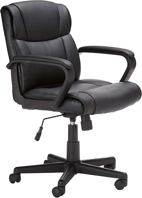 Office Computer Desk Chair with Padded Armrests