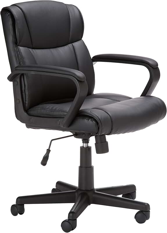 Office Computer Desk Chair with Padded Armrests