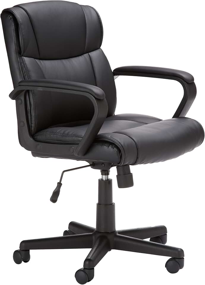 Office Computer Desk Chair with Padded Armrests