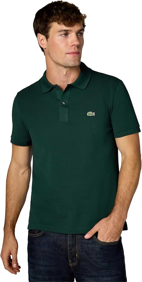 Men's Slim Fit Short Sleeve Pique Polo Shirt