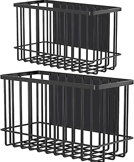 Two Magnetic Basket Organizers for Refrigerator and Office