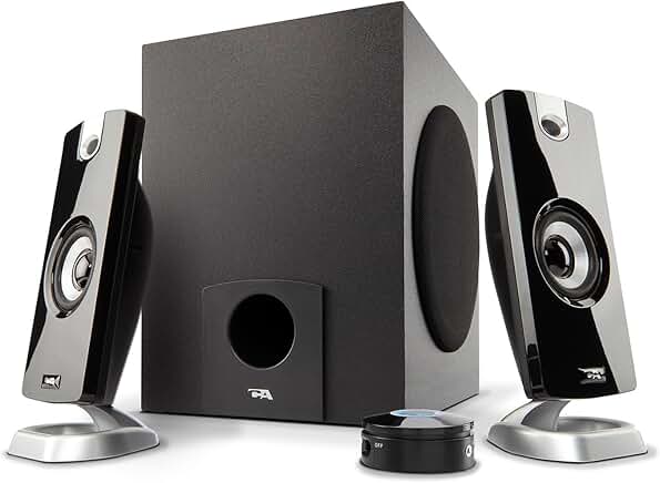 2.1 Speaker System with Subwoofer, 18W, Easy Setup