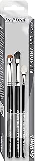 Three-piece da Vinci blending brush set with instructions