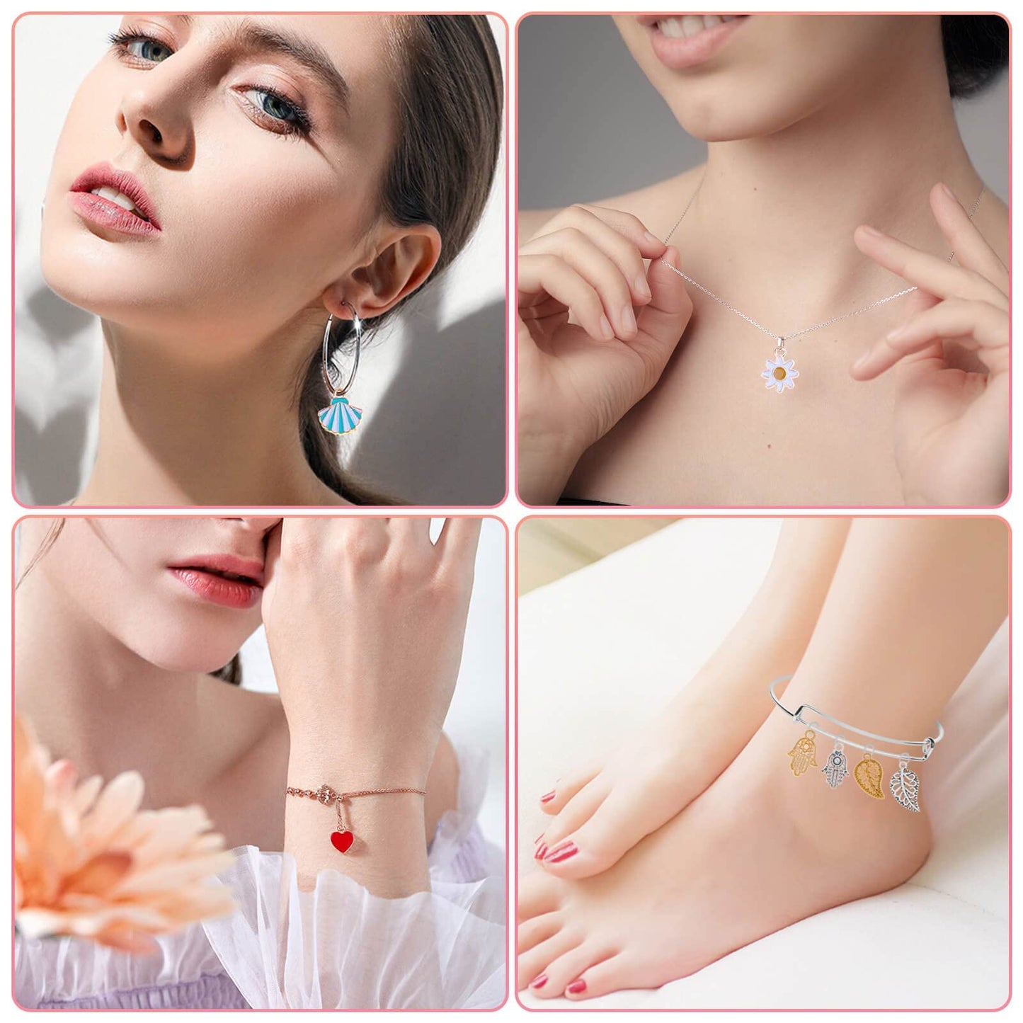 150PCS Jewelry Making Charms Set for Bracelets and Necklaces