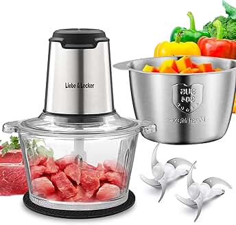 Electric Food and Meat Grinder with 2 Bowls