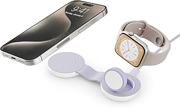 Compact 2-in-1 Foldable Wireless Travel Charger with MagSafe