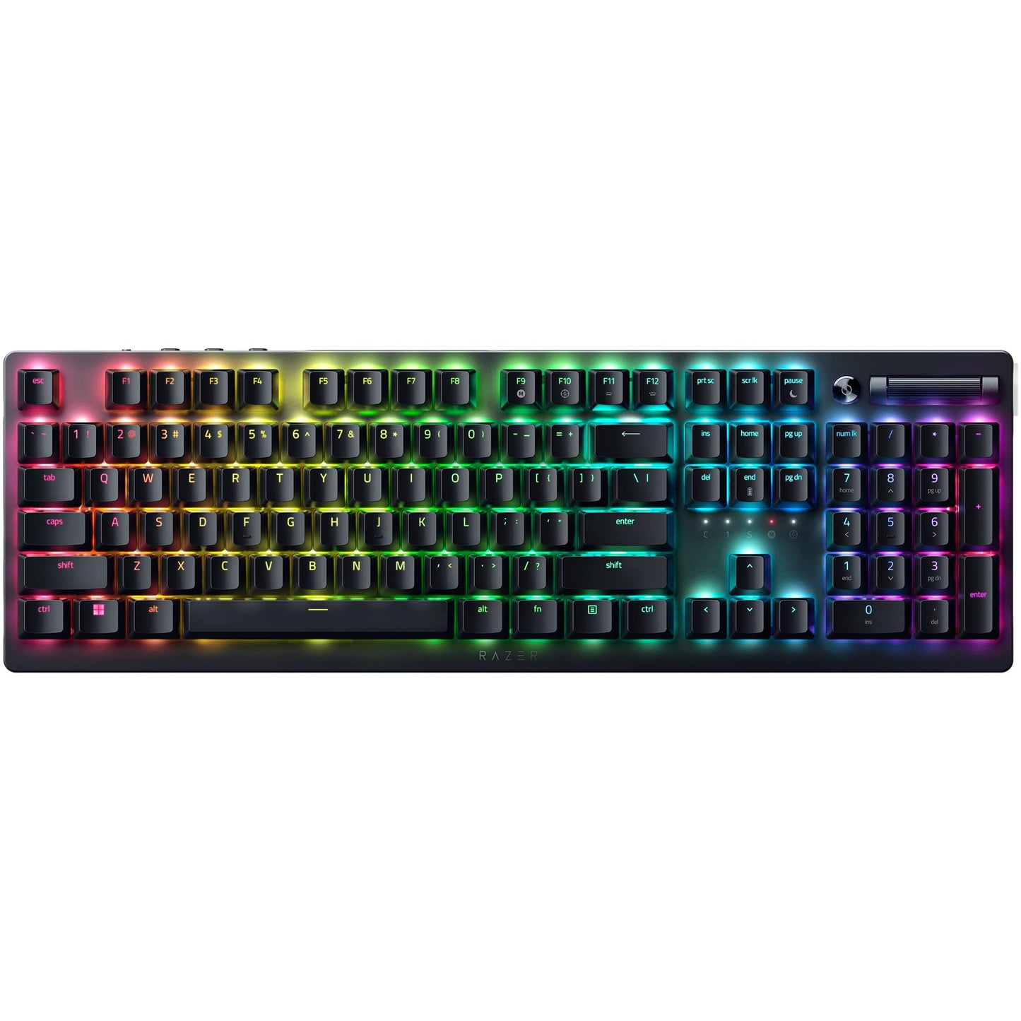 DeathStalker V2 Pro Wireless Gaming Keyboard: Low-Profile Optical Switches - Linear Red - HyperSpeed Wireless & Bluetooth 5.0-40 Hr Battery - Ultra-Durable Coated Keycaps - Chroma RGB