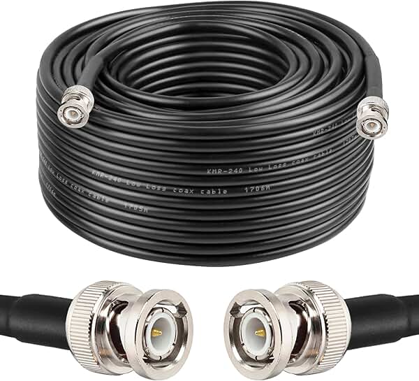 150ft BNC Coax Cable for RF and Signal Devices
