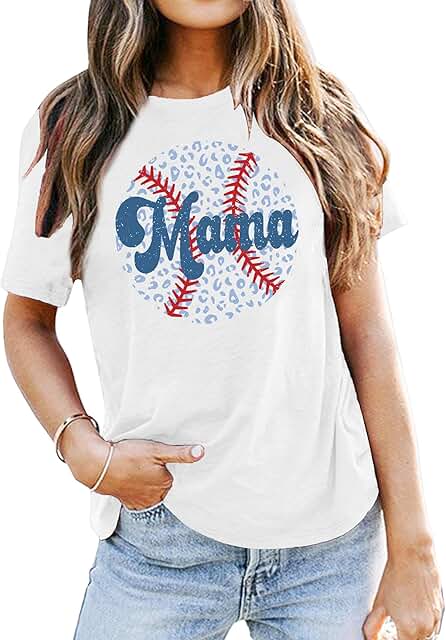 Funny Sport Mom T-Shirt with Ball Graphic