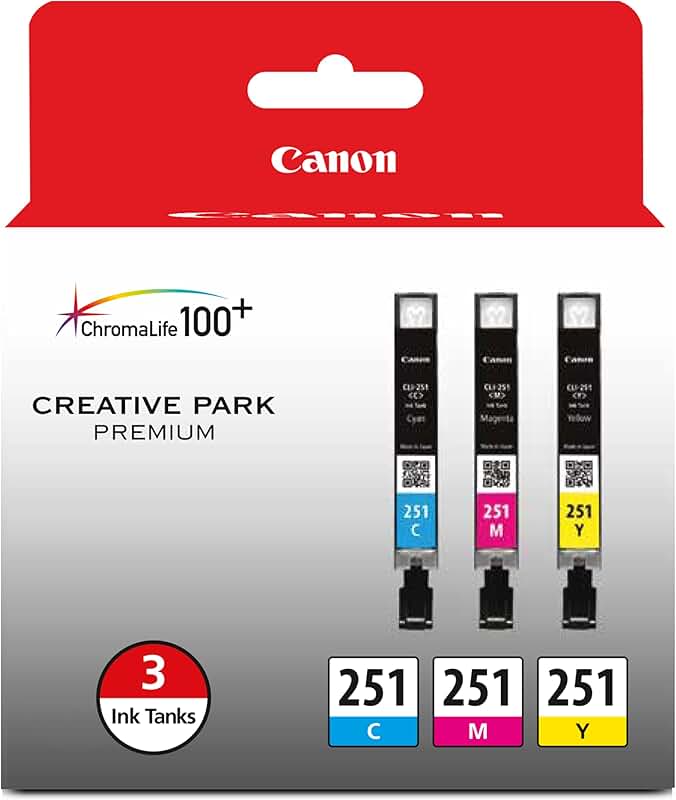 Three-Color Ink Multi Pack for Select Printers