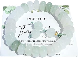 Handmade Jade Beaded Abacus Bracelet for Healing and Gift