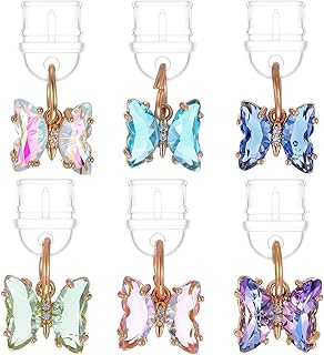 Set of 6 Butterfly USB-C Dust Plug Covers