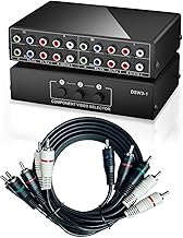 Five 6ft RCA Cables with AV Switch and Video Splitter