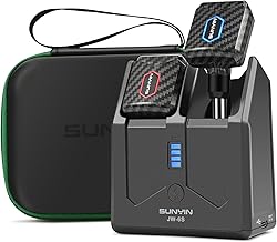 Mini Wireless Guitar System with Charging Case and 4 Channels