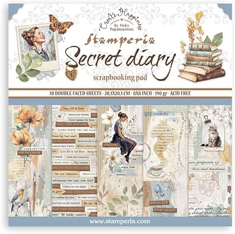 Create Happiness Secret Diary Paper Pad, 10 Sheets