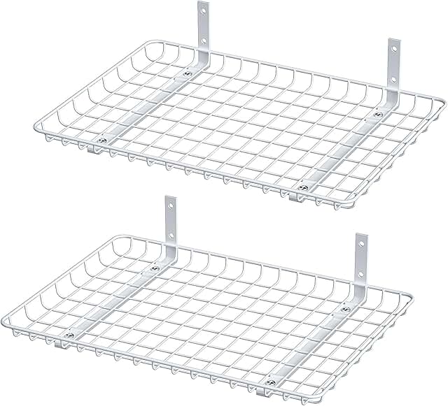 Wall Mounted Storage Shelves, 24x12 Inch, 2 Pack