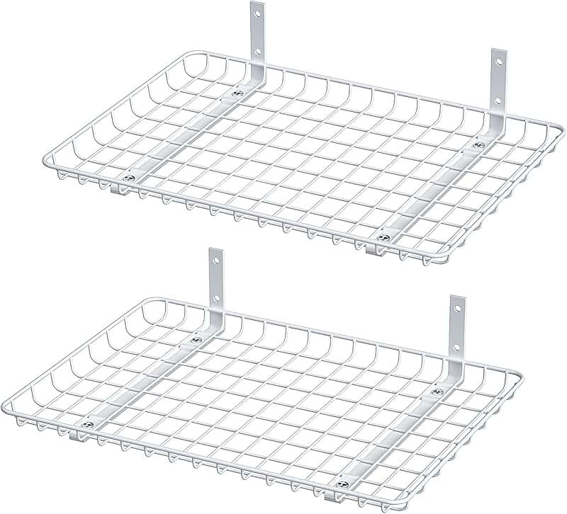 Wall Mounted Storage Shelves, 24x12 Inch, 2 Pack